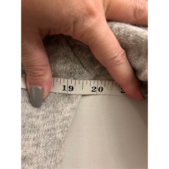 Vintage Embroidered Pearl button gray cardigan sz S/M Y2K Cottagecore Lined - Picture 6 of 9